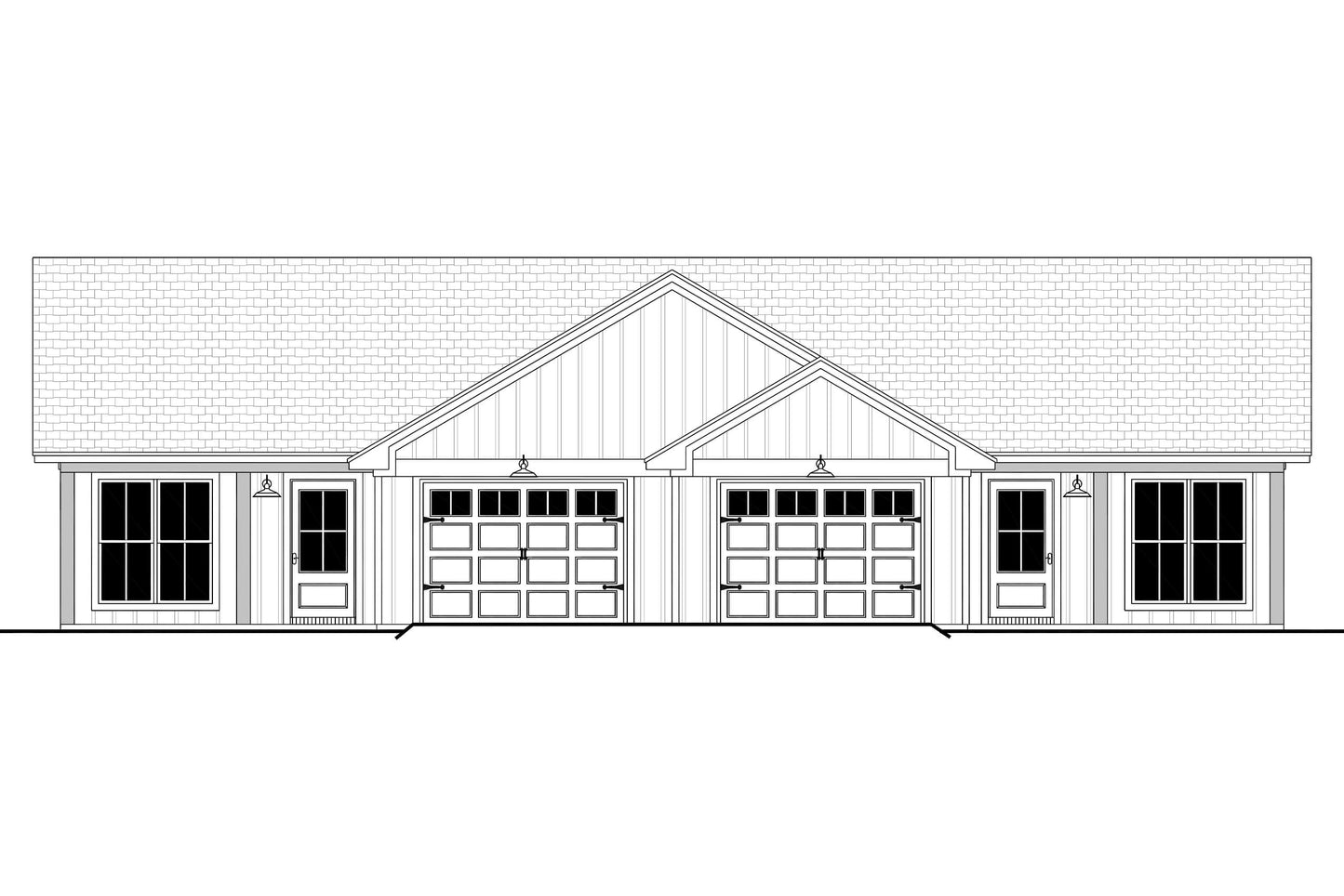 Northern Pine Duplex Plan House Plan Zone