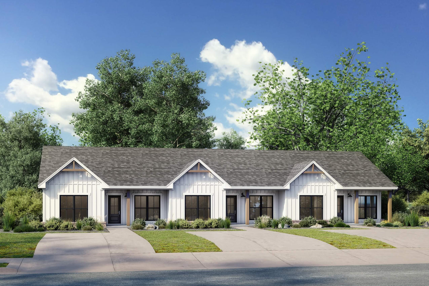 Gibson Triplex Plan House Plan Zone