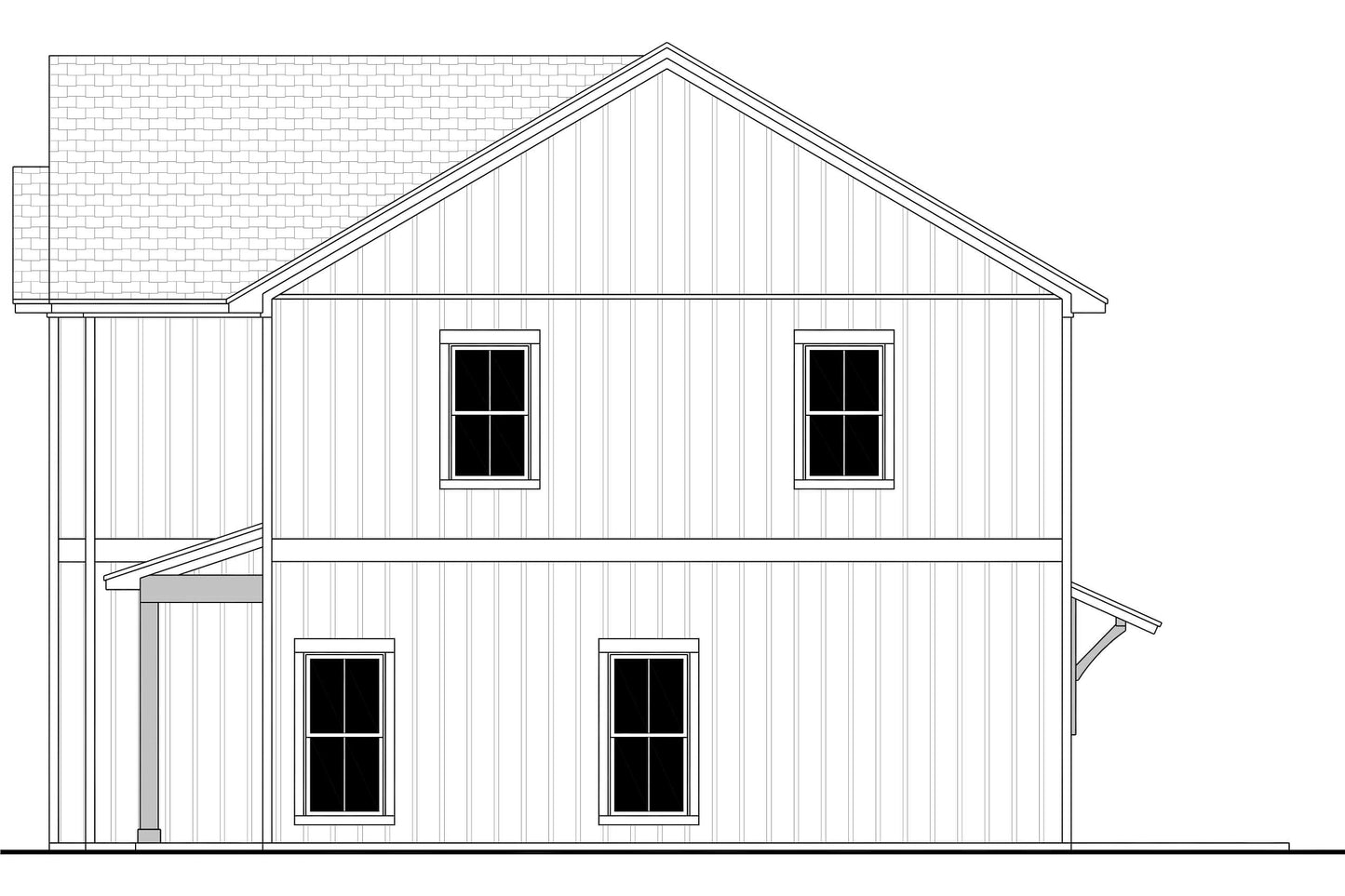 Oak Bowery Duplex Plan House Plan Zone