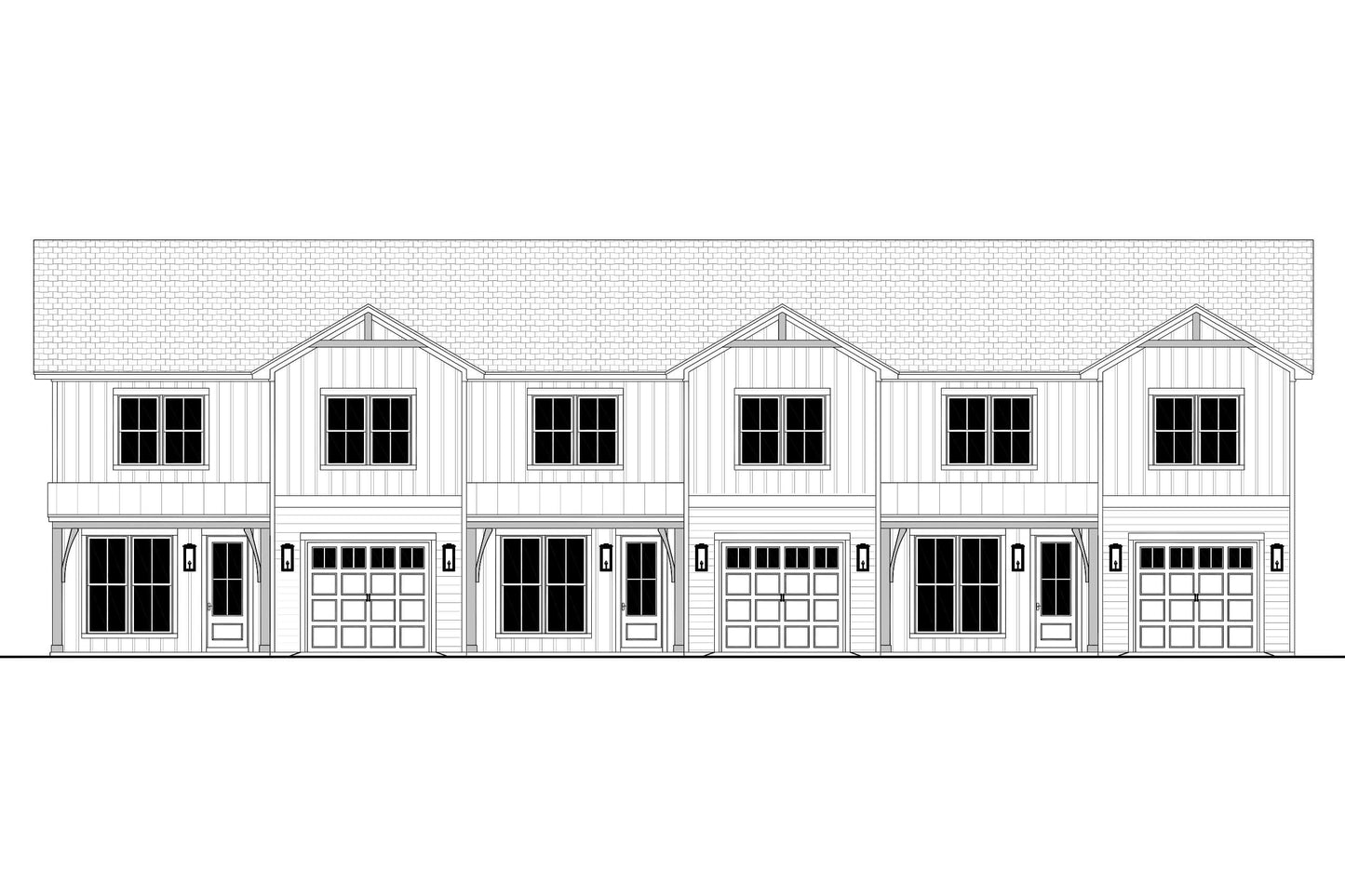 Millbranch Triplex Plan House Plan Zone