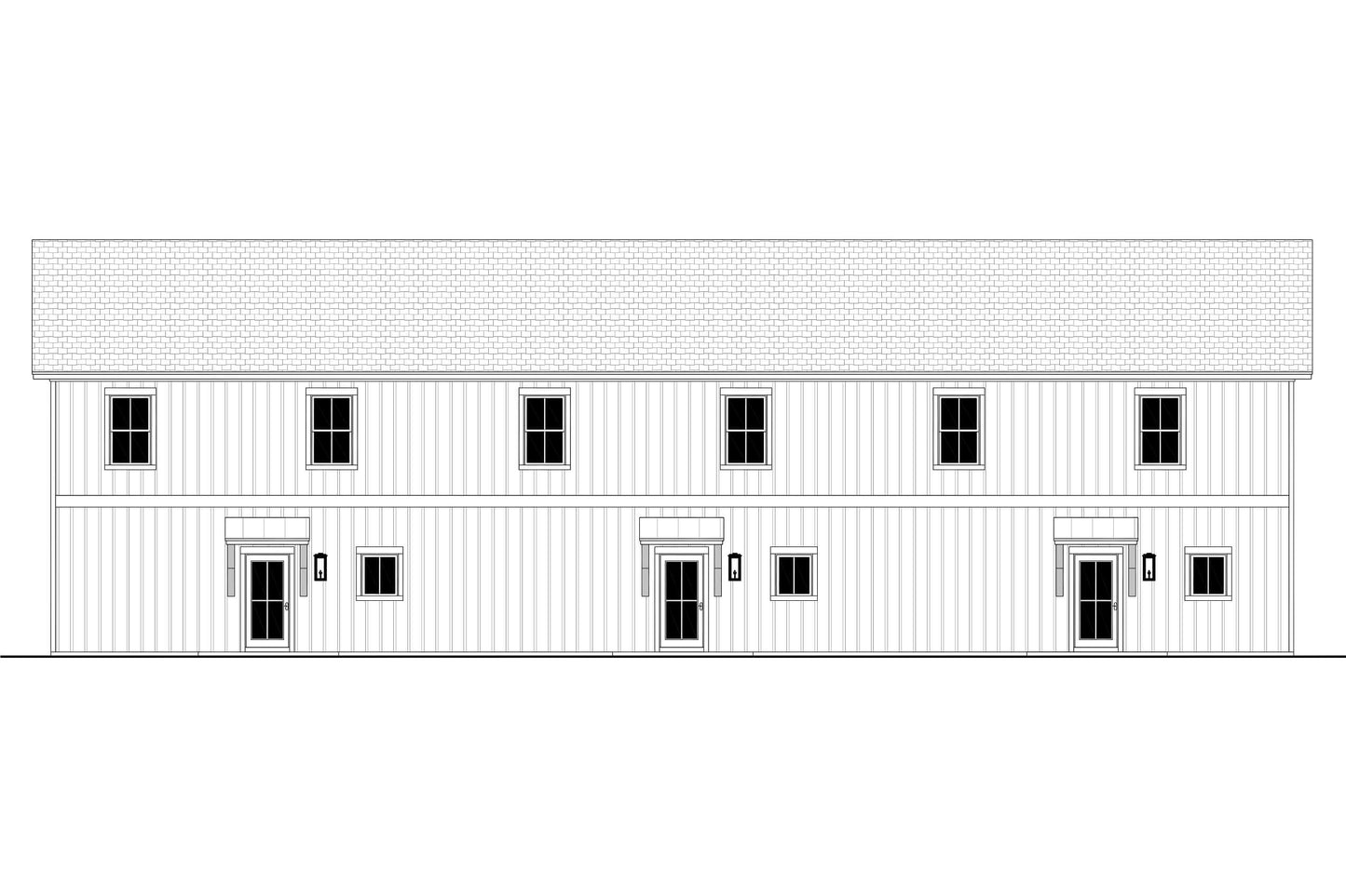 Millbranch Triplex Plan House Plan Zone