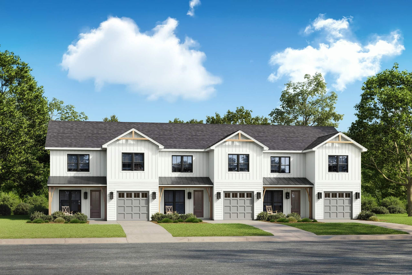 Millbranch Triplex Plan House Plan Zone