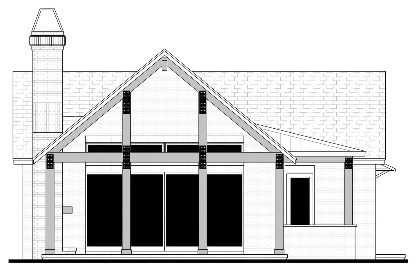 Bentley Pool House G512-S House Plan Zone