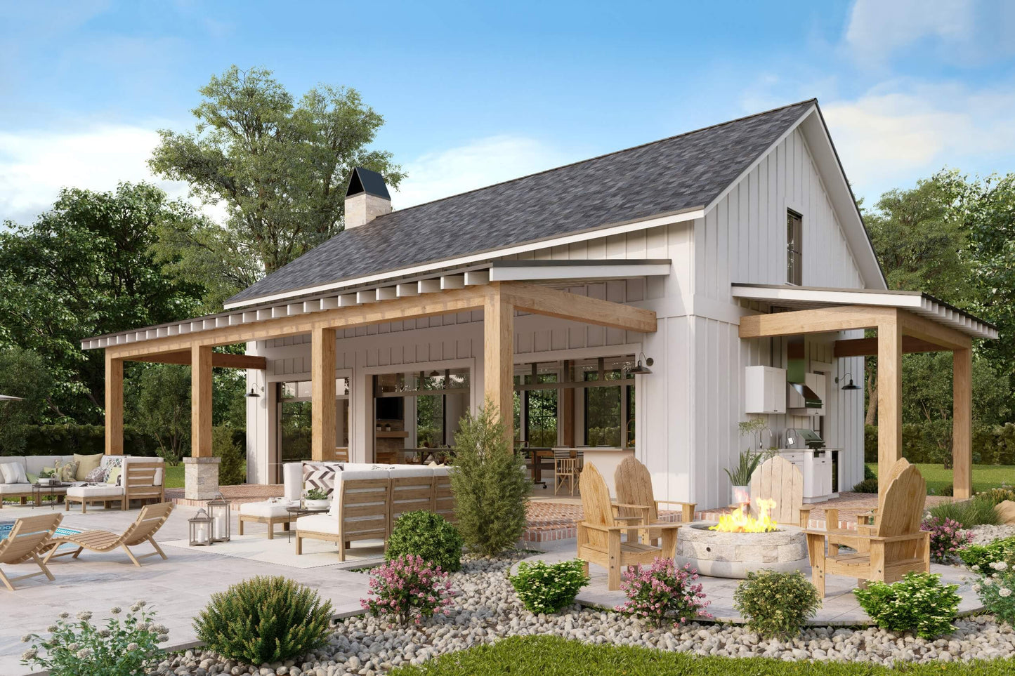 Oasis Pool House House Plan Zone 