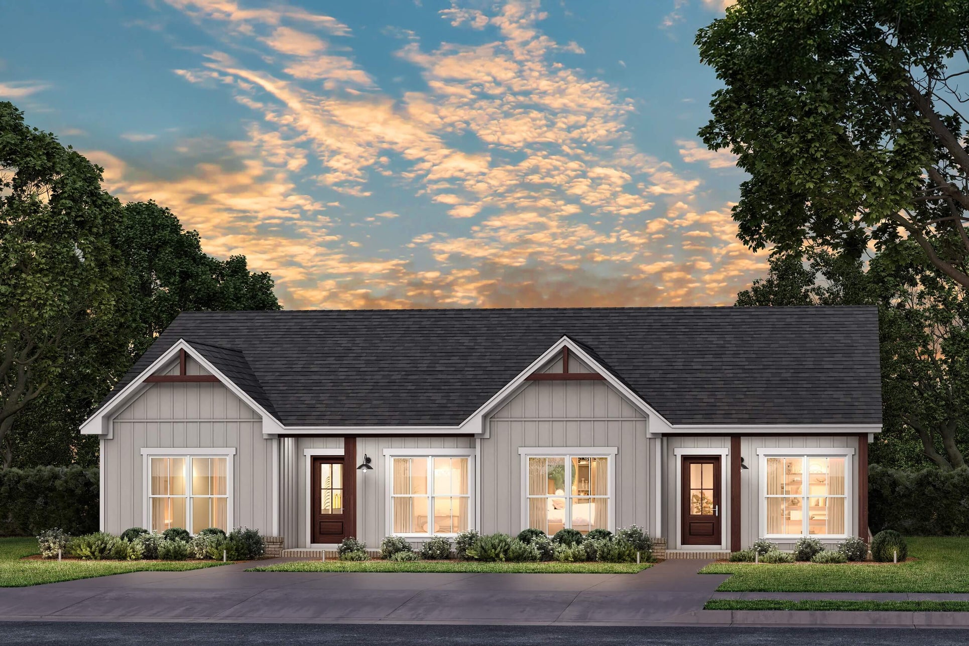 Reese Duplex Plan House Plan Zone 