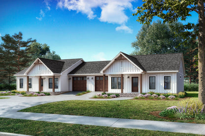 Richburg Duplex Plan House Plan Zone 