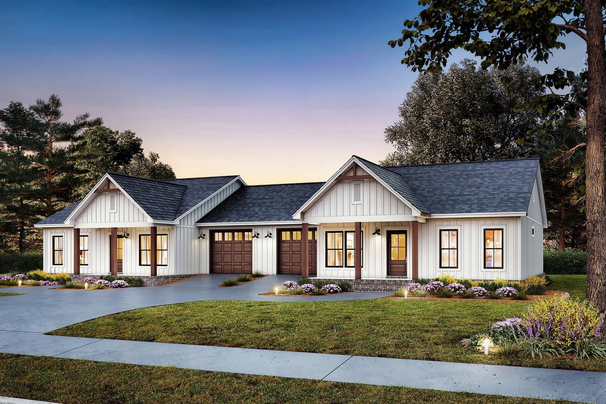 Richburg Duplex Plan House Plan Zone 