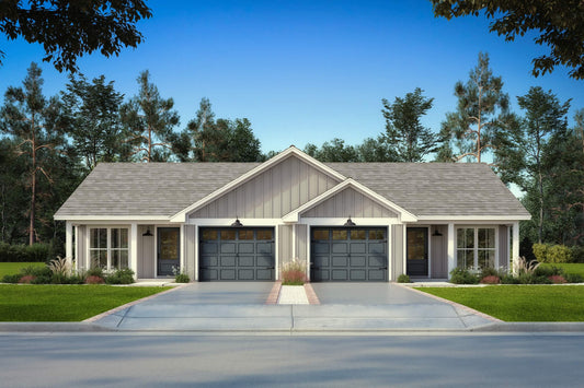 Northern Pine Duplex Plan House Plan Zone 