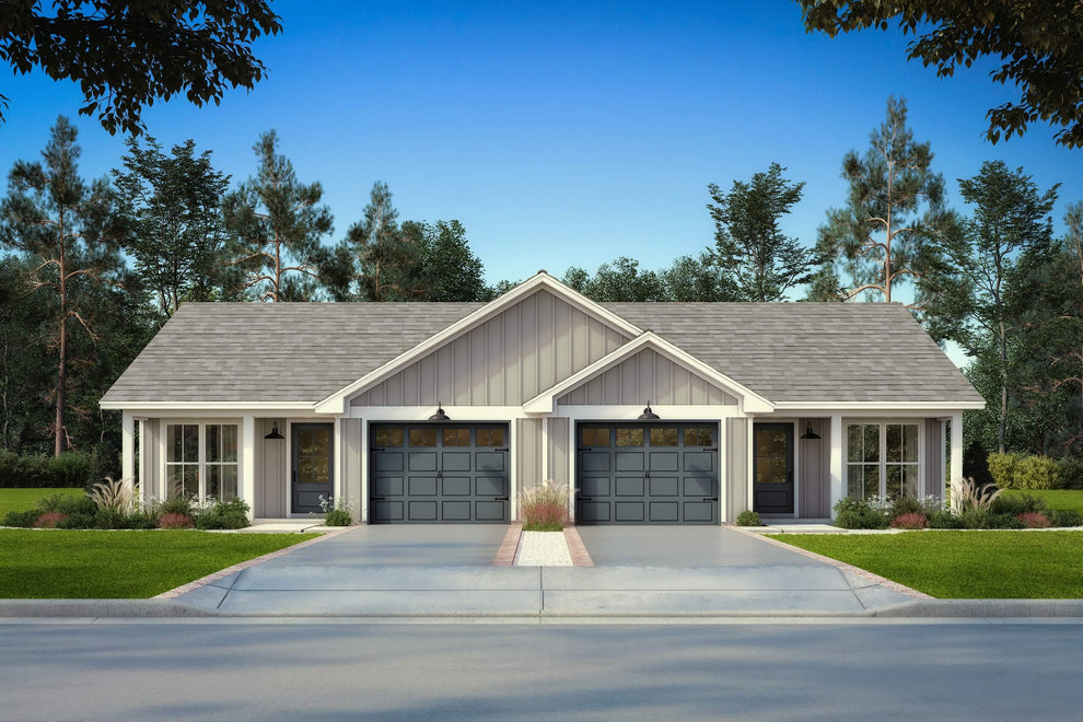 Northern Pine Duplex Plan House Plan Zone 
