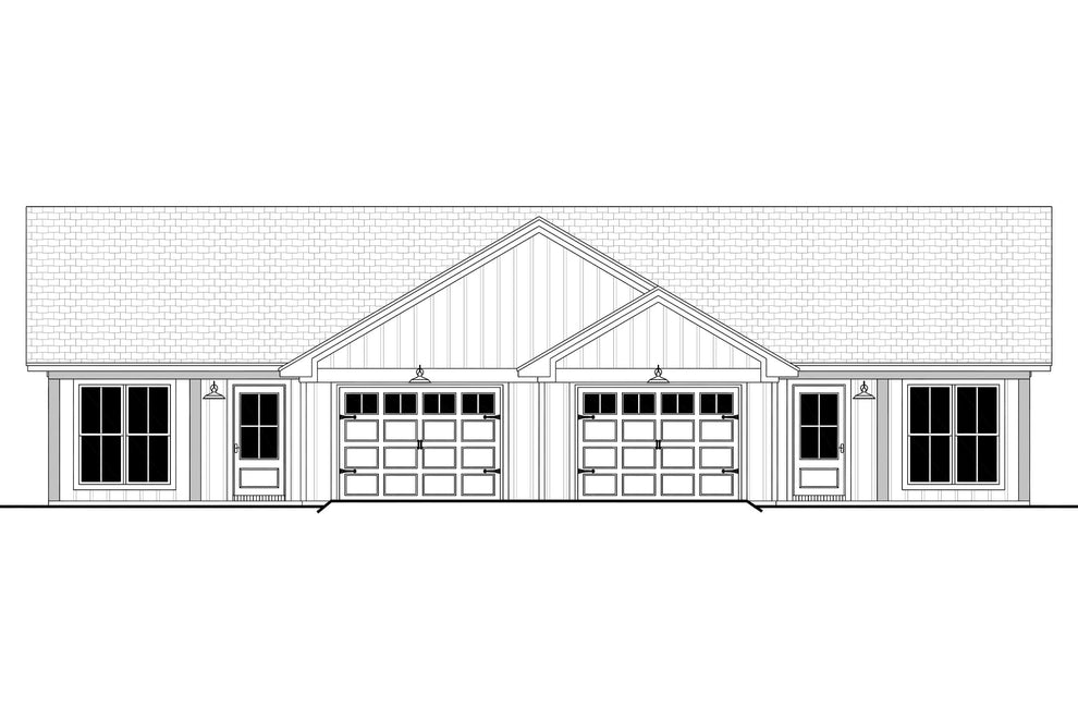 Northern Pine Duplex Plan House Plan Zone 