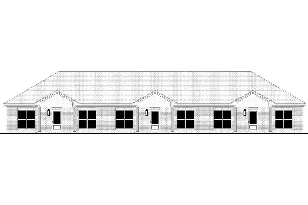 Trenton Triplex Plan House Plan Zone 