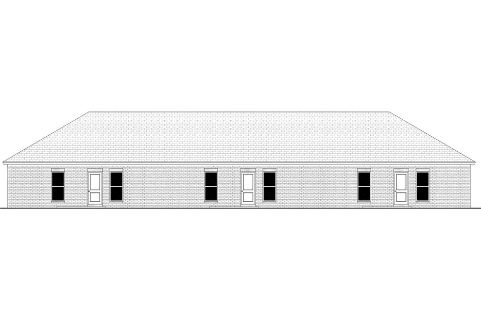 Trenton Triplex Plan House Plan Zone 