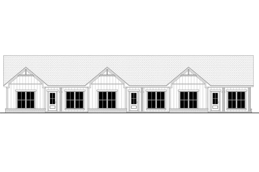 Gibson Triplex Plan House Plan Zone 