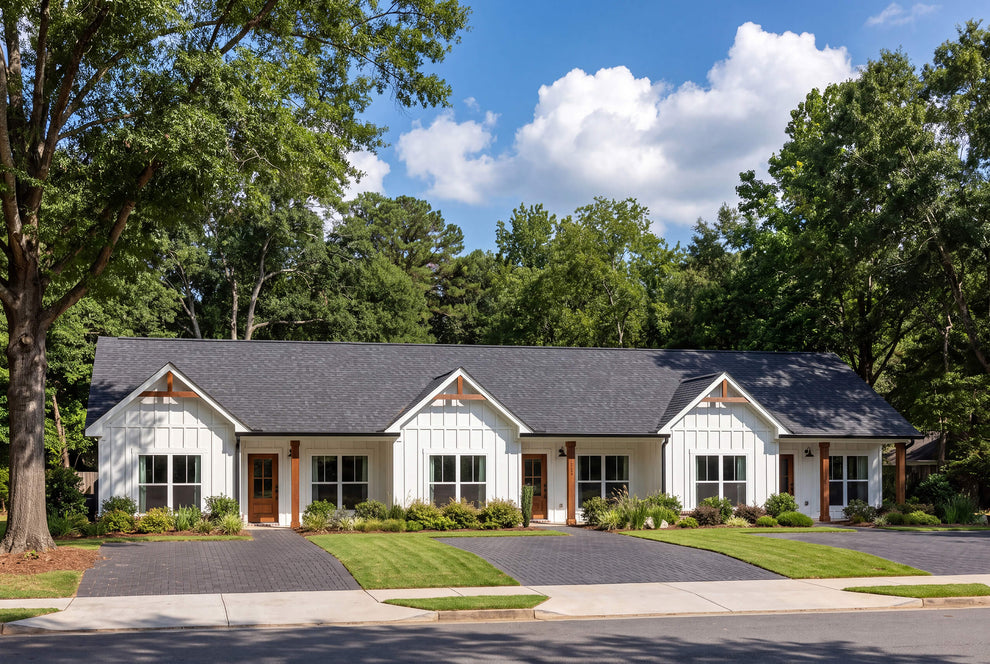 Gibson Triplex Plan House Plan Zone 