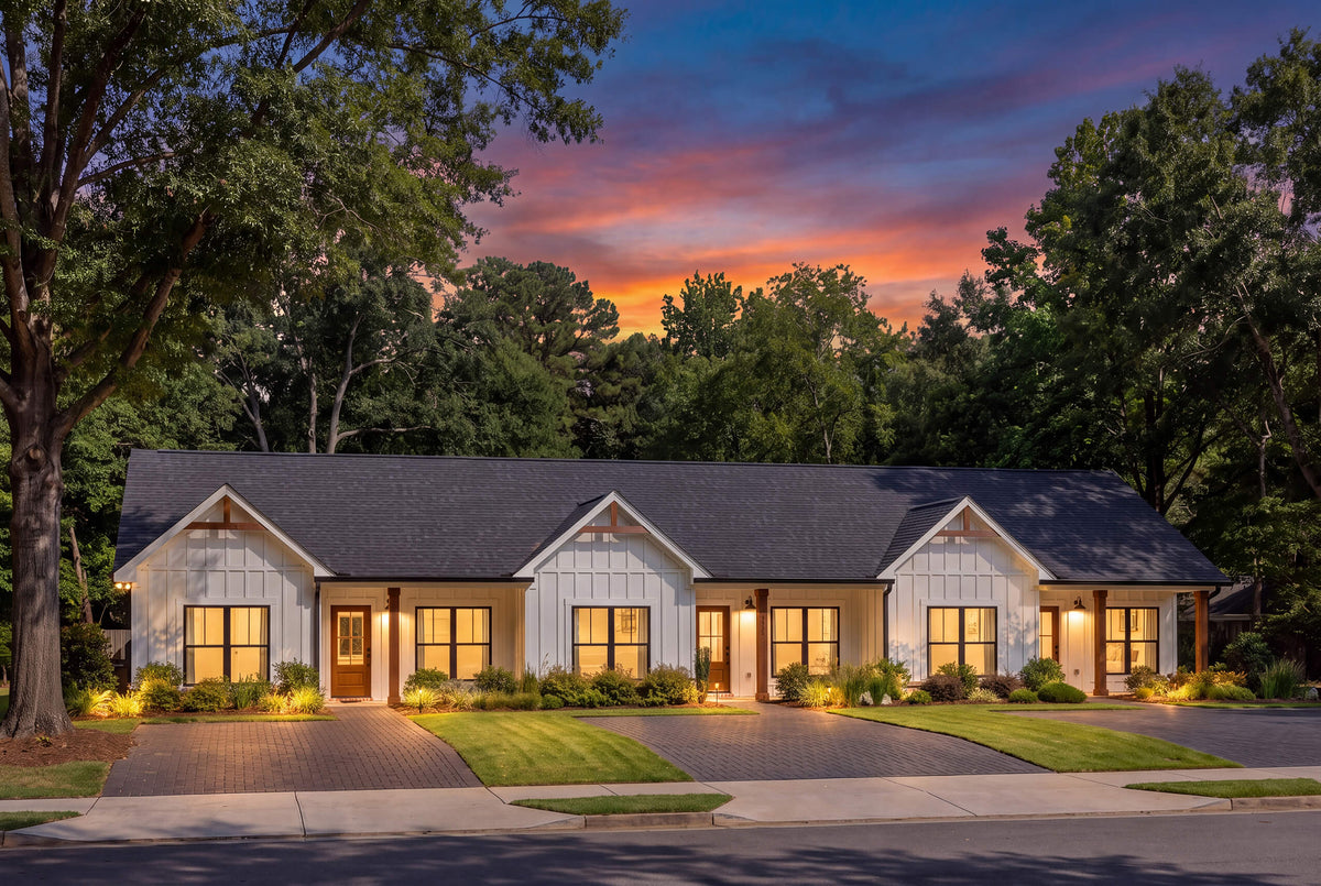 Gibson Triplex Plan House Plan Zone 