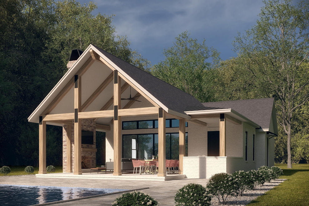 Bentley Pool House G512-S House Plan Zone 