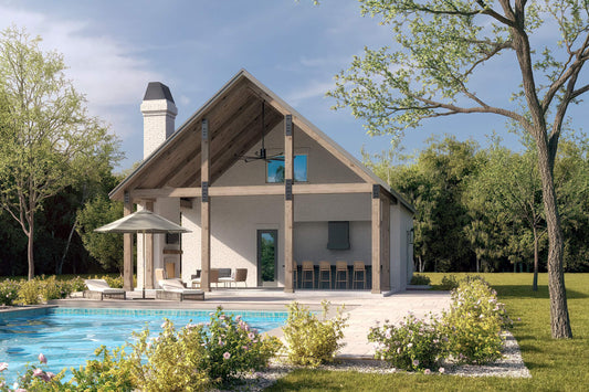 Albany Pool House House Plan Zone 